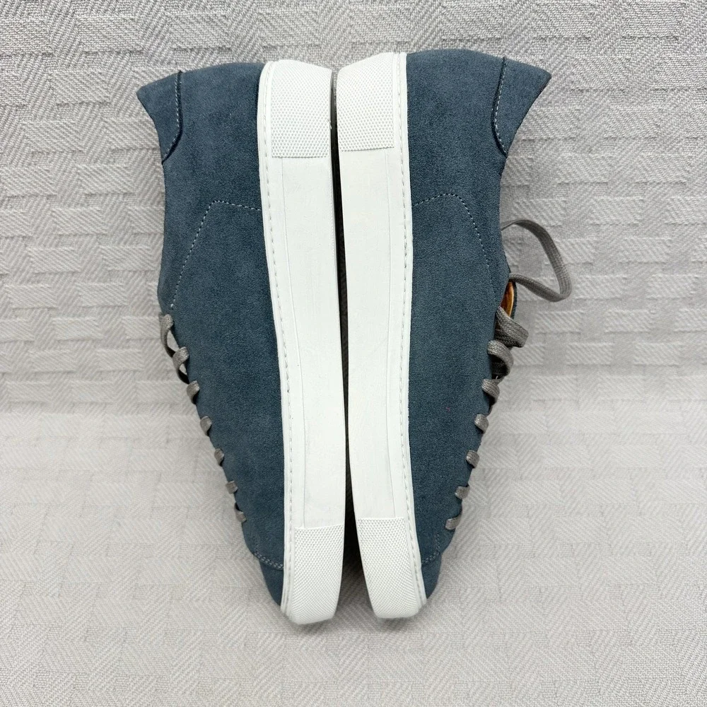 Beckett Simonon Reid Shoes Mens Size 8.5 Blue‎ Suede Low Top Casual Sneakers
